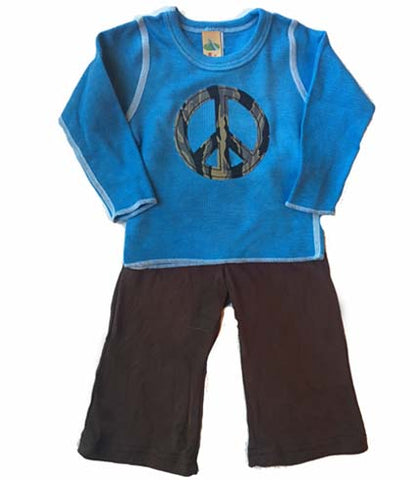 Baby Camo Peace SIgn Pant Set