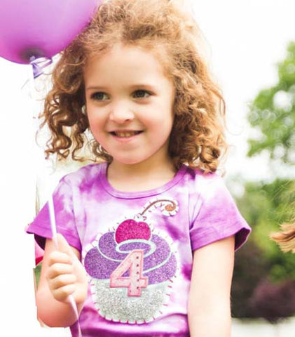 Birthday Glitter Cupcake Shirt