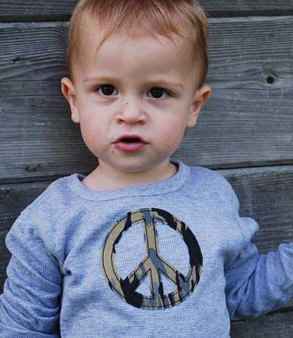 Camouflage Peace Sign Shirt