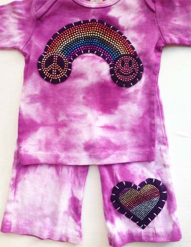 Rainbow and Heart Bling Outfit