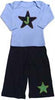Star Baby Lap Tee with Initial Pant Set